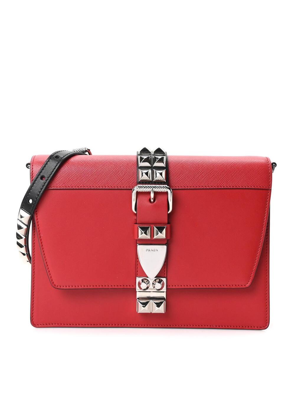 Prada Saffiano City Calfskin Studded #373393P79B